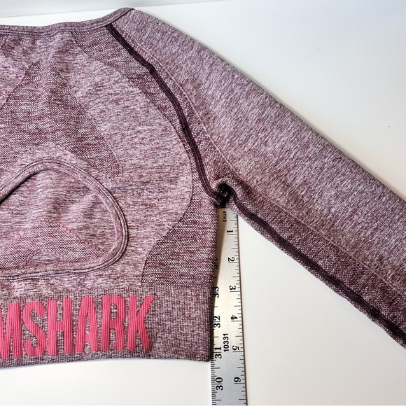 Gymshark Seamless Flex Purple Long Sleeve Crop Top Size XS - Picture 6 of 7